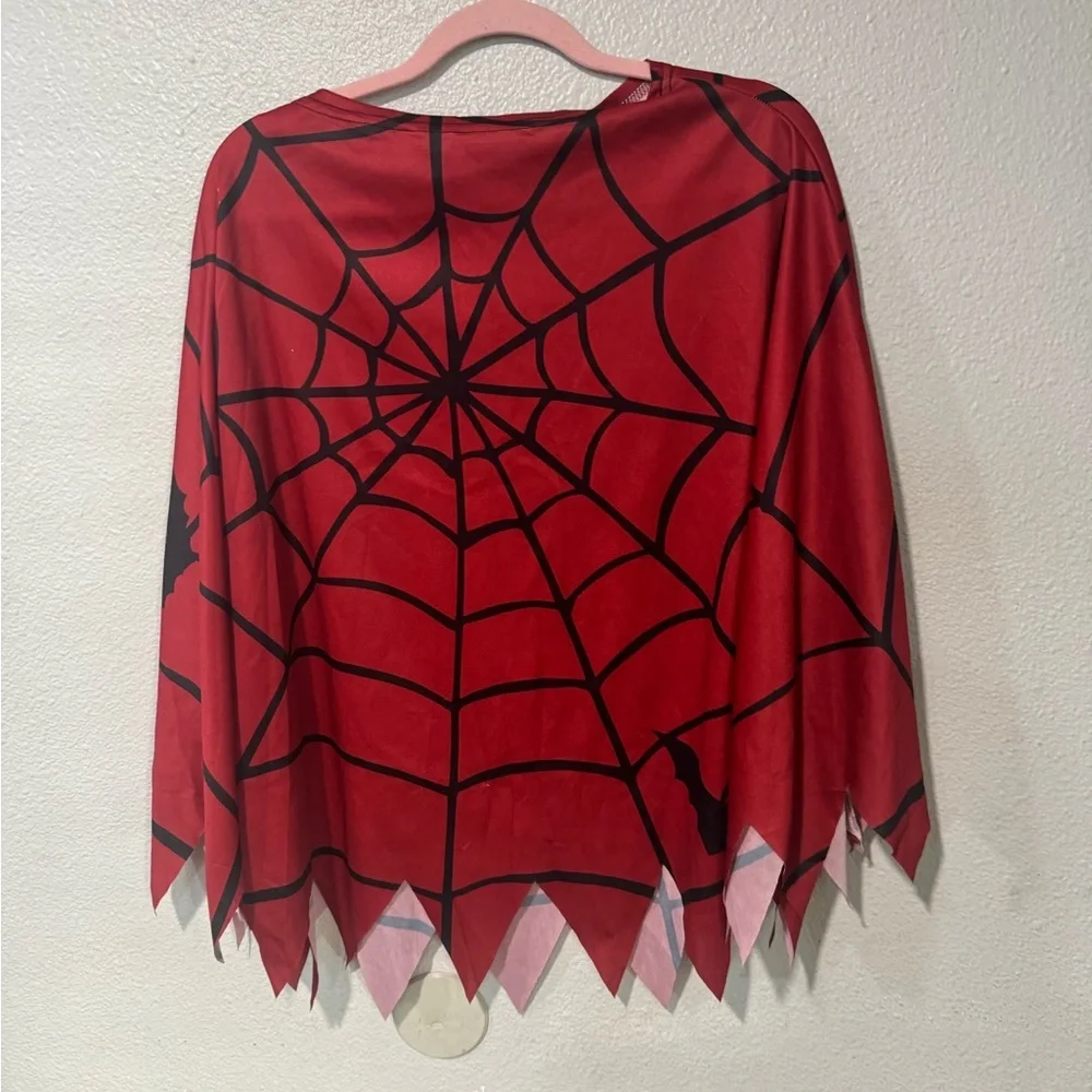 Womans Spider-Man spider web costume poncho one size
